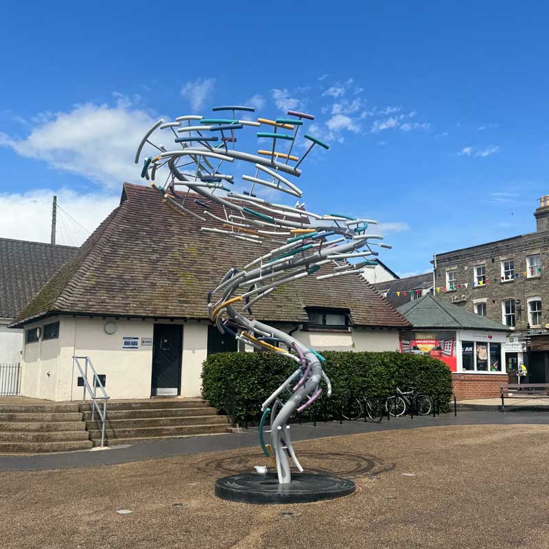 Diss Whirligig Sculpture Diss Whirligig Sculpture in town centre